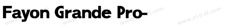 Fayon Grande Pro字体转换